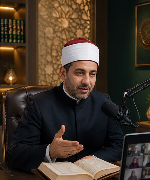 Azhari-trained teacher leading a virtual Quran classes session