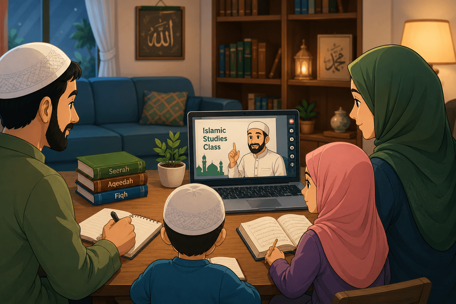 online Islamic studies classes family learning at home