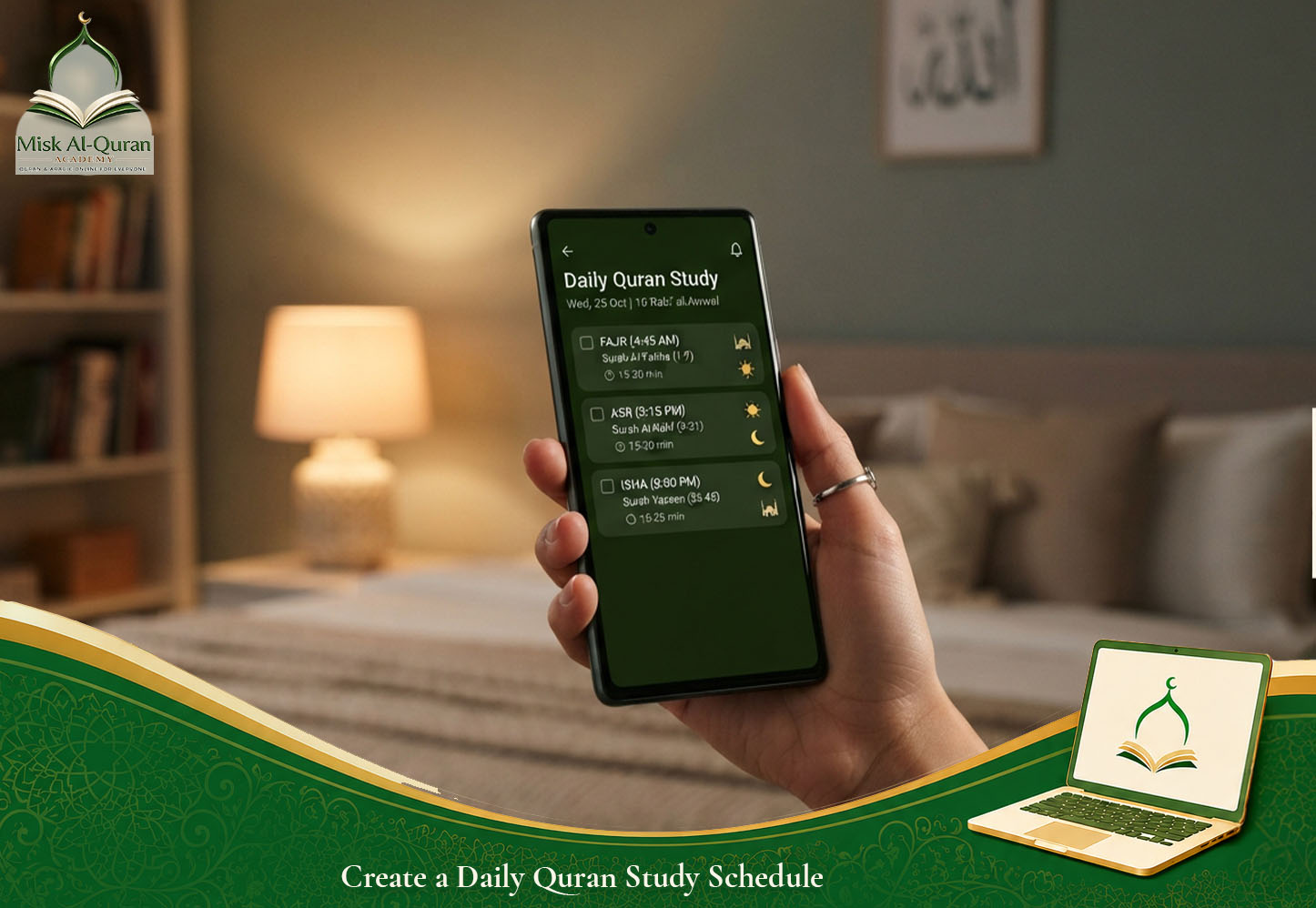 Create a Daily Quran Study Schedule