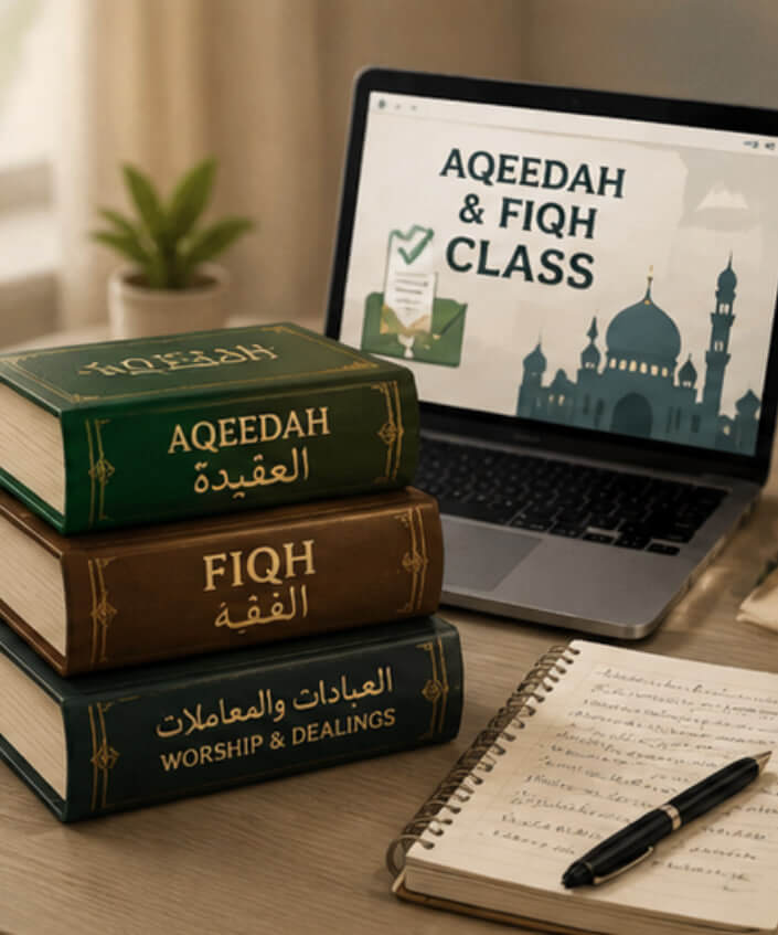 Aqeedah and Fiqh classes learning session